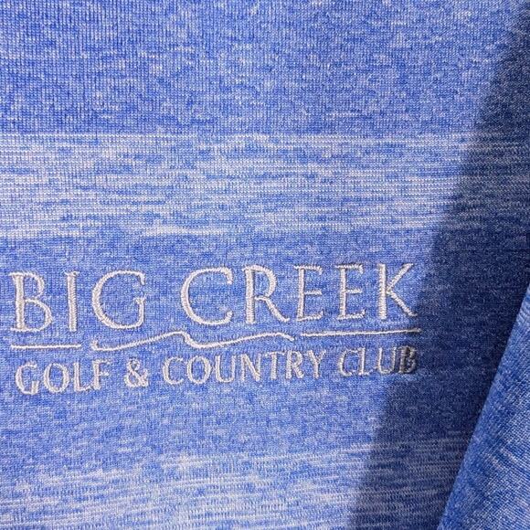 Puma Shirt Mens 2XL XXL Golf Polo Blue White Stripe Big Creek Branson Dry Cell - Picture 6 of 9